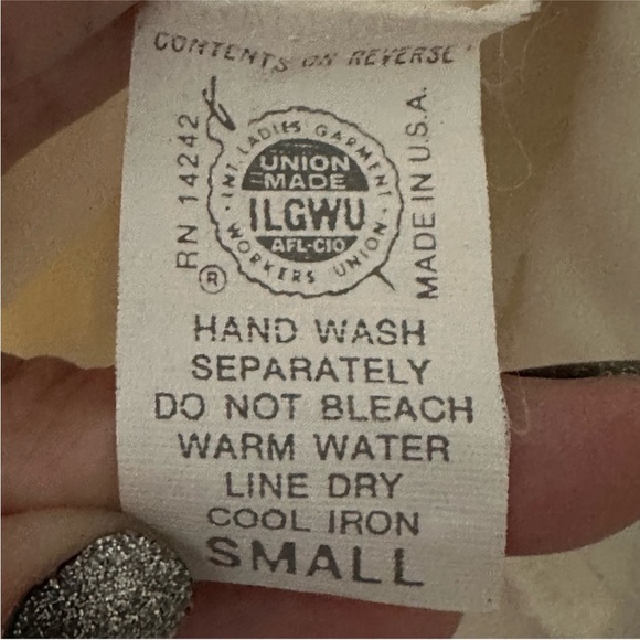 Vintage 70’s Christian Dior Satin Camisole Small Union Made - Picture 12 of 13